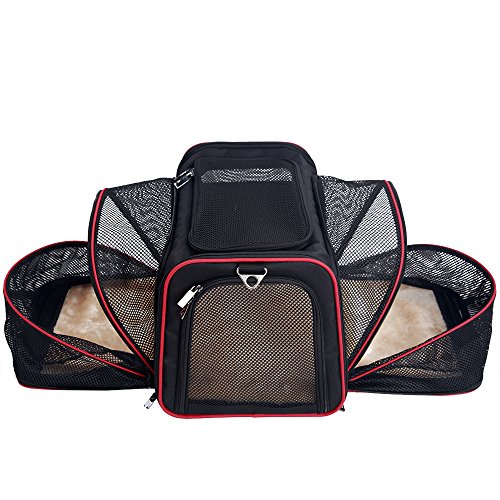 Petsfit Expandable Large Cat Carrier Small Dog Carriers, Airline