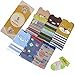 Lucky staryuan ® High Quality Set of 6 Combed Cotton Baby Cartoon Bear Knee Protectors Leg Warmer (boy pattern)
