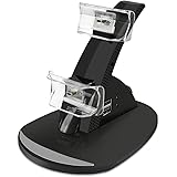 VSEER PS3 Controller Charger, Dual Console Charger Charging Docking Station Stand for PS3 with LED Indicators, Black