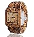 Men's Wood Watch- Wooden Wrist Watches for Men - Wood Custom Watch - Wood Craft - Wood Art - Wood Watch Engraving - Personalized Wooden Watch- Omega III Zebra Wood