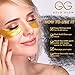 Gold Glow 24k Collagen Under Eye Patches,Gel Mask,Hyaluronic Acid Reduces Puffiness,Dark Circles,Anti Wrinkle,Anti Aging Gold Eye Mask,Hydrogel,Undereye Bags Treatment,Puffy Eye Pads For Men women