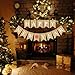 Happy New Year Banner Burlap Vintage Happy New Year Holiday Bunting Garland Decorations 2019 New Year's Eve Party Banner Party Decorations