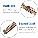 Hymnorq 10-Piece 1/4 Inches Cobalt Drill Bit Set – M35 Grade (5% Cobalt) Steel, Fully Ground, Dual Twist Flute, 135 Degree Split Point, Jobber Length, Bronze Finish, with Tough PP Storage Case