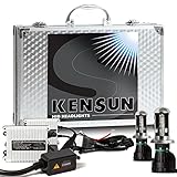 Kensun 55w HID Xenon Conversion Kit All Bulb Sizes and Colors with Digital Ballasts - H4 (HB2) (9003) Bi-Xenon - 5000k