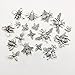 Honeybee Charm -80pcs Craft Supplies Antique Silver Bee Charms Pendants for Crafting, Jewelry Findings Making Accessory for DIY Necklace Bracelet Earrings (M119)