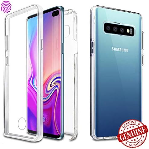 [VVUP] Clear Slim Full-Body Rugged Case Protection with Built-in Screen Protector for Samsung Galaxy S10 Plus 6.4" New…