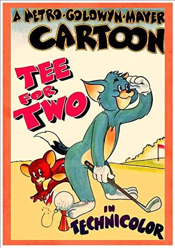 'Tom & Jerry In Tee For Two - 1945' - Taken From A Rare Vintage Movie / Film Poster Poster – 2015