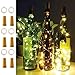 CYLAPEX Pack of 6 Wine Bottle Lights with Cork, 20 LED Wine Bottle with Lights on Copper Wire, LED Cork Lights for DIY of LED Decoration, Wedding Centerpiece, Party, Christmas, Halloween, (Warm White)
