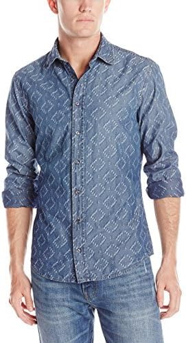 hugo boss mens denim shirt