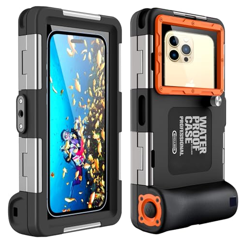 Shellbox Waterproof Smartphone Pouch IPX8 Waterproof Phone Pouch Compatible with iPhone 17e 17 Pro 17 Air 17 Pro Max 16 15 14 13 Pro Max Samsung S26 S26 Plus S25 S24