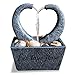 Nature's Mark Flowing Heart LED Relaxation Water Fountain with Authentic River Rocks 10064