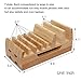 BEEBO BEABO Bamboo Charging Station for Multiple Devices Organizer, Desktop Wooden Docking Stations Holder Compatible with Phone, Watch, Table (NO Include USB Charger)