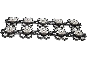 Vrabocry 10 pcs High Power Led Chip 3W Infrared (IR 940nm / 400mA - 500mA / DC 1.2V - 1.6V / 3 Watt) SMD COB Light Emitter Diode Components 3 W Night Vision Bulb Lamp with 20mm PCB