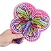 WGS Butterfly Shaped Folding Fans - 12 Pack