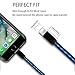 Areson Lightning to USB Charging Cable LED Data & Sync Charging Charger Cord for iPhone 7/SE/6s/6/ 5/5c/5s/Plus, iPad, iPod - 3.0 Feet (Blue)
