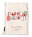 PreserveNext Professional Grade (9.0” x 14.5”) Reusable Lewis Canvas Ice Bag/Ice Crusher - Retro Style for Mixologists - Flutes & Wine Bottle Print - Large (1 Pack)