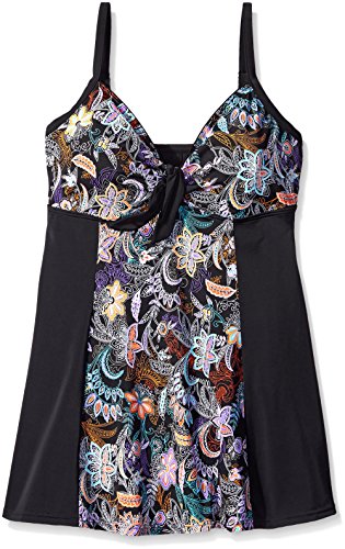Fit 4 U Womens Cabana Color Block Swim Dress One | Desertcart Papua New  Guinea