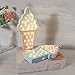 Ice cream Valentine Romance Atmosphere Light , Party Wedding Birthday Party Decoration Kids' Room Battery Operated LED Night Lights (Pink and Blue)