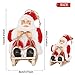 CHENGMON Christmas Santa Claus Ornaments Decorations for Tree Hanging Figurines Collection Traditional Holding Home Decors Set of 9 Pcs Assortment Pack 6