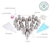 NOSIVA Icing Tips Stainless Steel Piping Nozzles, 26 Cupcake Decoration Icing Tips, 2 Free Piping Couplers, 20 Piping Bags With 1 Extra Silicone Bag Baking DIY Tools