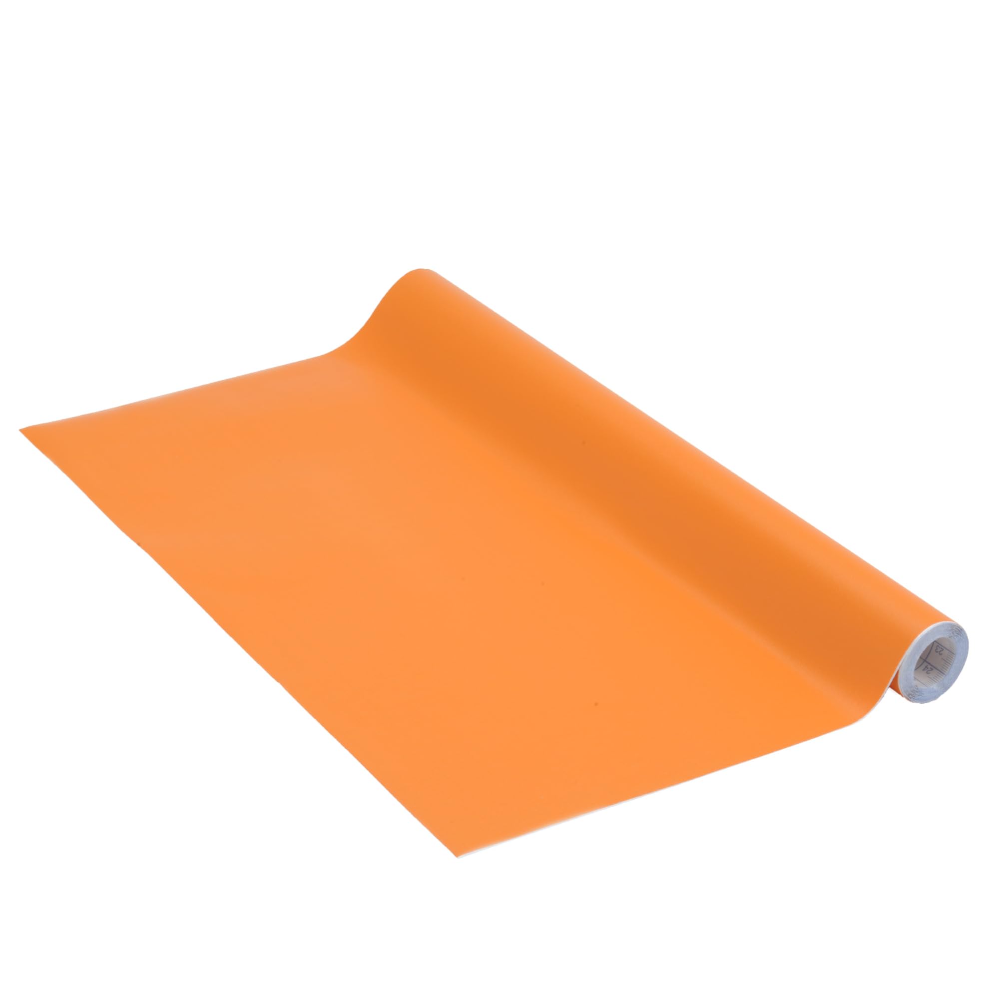 Venilia Adhesive Film Plain Matt, PVC, Orange, 45 x 200 cm