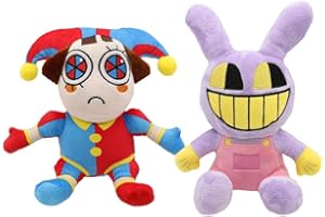 ZJON The Amazing Digital Circus Plush Keychains,2 Pcs.