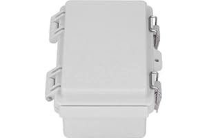 Junction Box, ABS Electrical Enclosure with hinged Design and Stainless Steel latches, for Outdoor and Indoor Industrial Appl