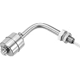MECCANIXITY Float Switch, 78mm Rod 220V DC 0.5A Horizontal M10 | Stainless Steel Water Level Sensor M10 Thread Single Tank Liquid Level Controller for Pump/Alarm