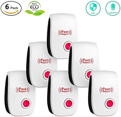Pest Control Ultrasonic Repeller-【2018 Upgraded】-Mouse Repellent Electronic Plug with Night Light for Indoor Insects, Mice, Spiders, Ant, Bed Bug, Roach, Mosquito-Non-toxic Eco-friendly