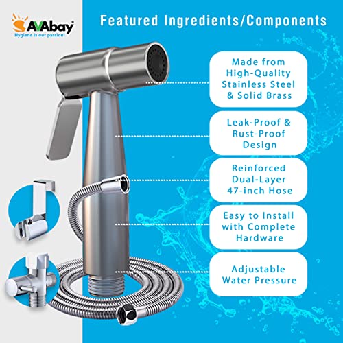 Handheld Bidet Sprayer for Toilet Original AVAbay® Wall Mount Spray