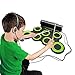 roboller Set, Portable Electronic Built-In Speaker (DC Powered) -Digital Roll-Up Touch 7 Labeled Pads and 2 Foot Pedals, Midi Drum Up to 10H Playing Time, Holiday Gift for Kids, 3