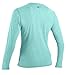 O'Neill Wetsuits UV Sun Protection Women's 24-7 Hybrid Long Sleeve Tee Sun Shirt Rash Guard, Seaglass, Small