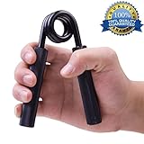Metal Hand Gripper by xFitness | The Best Grip, Forearm & Finger Exerciser | Singer Gripper in 5 Colors, Resistance Level From 50 lbs. to 350 lbs. with Redefined Ergonomic Knurling