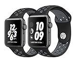 Apple Watch Nike+ Sport Band,Gersymi Tech Soft Silicone Sport Replacement Strap band with Adjustable Buckle and Quick Release for 2016 New Apple Series 2 Sport Watch iWatch