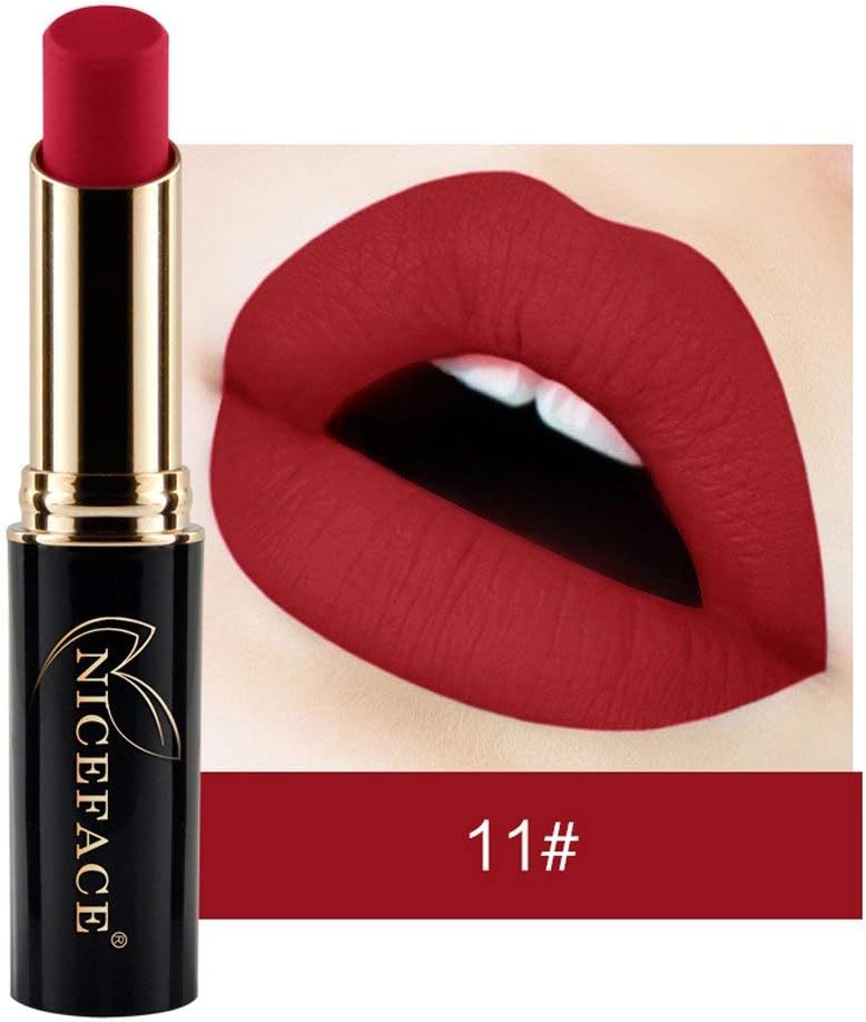 Gaddrt Lipstick 24 Colors Waterproof Lip Lingerie Matte Liquid Lip Gloss Makeup (W)