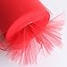 OurWarm 6 Inch x 100 Yards (300FT) Tulle Roll Spool Tutu Skirt Fabric Wedding Party Gift Bow Craft (Red)