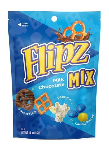 Flipz Milk Chocolate Snack Mix - 4 Ounce Resealable Bag