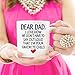 MAUAG Funny Coffee Mug for Dad, Dear Dad, I'm Your Favorite Child Coffee Mug, Best Birthday Gift Cup from Daughter or Son, White 11 Oz