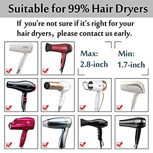 Hair Diffuser, Yebeauty Hair Diffuser Attachment, Hair Dryer Diffuser Professional Salon Tool for Fine Thick Curly Frizzy and Wavy Hair Suitable for 1.7-inch to 2.6-inch Blow Dry