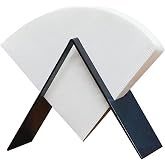 MIAO JIN Coffee Filter Holder Cone Paper Filter Organizer for v60 Stand | Coffee Filter Storage Stainless Steel Coffee Paper Filter Container Holders for Counter,Black