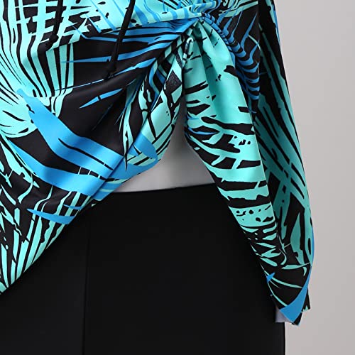 Women Bathing Suit Tropical Print Tankinis Set 2 Piece Beachwear Top with Pantie Summer Swimsuit Casual Swimwear