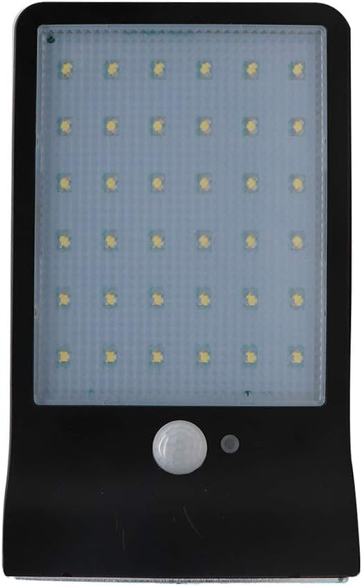 AMY Geführte Solarlichter, Angetriebene Solarlichter Imprägniern Dekorative LED-Sicherheits-Bewegungs-Sensor-Lichter IP65 Im Freien, Die Für Portal-Straßenlaterne Wasserdicht Sind,Schwarz