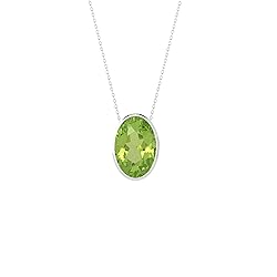 LUSTRE AND LIGHT Oval Shape Natural Peridot Slider