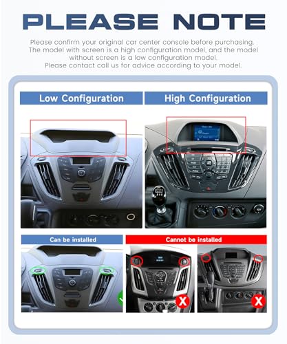 6G+128G 8 Cores Android Car Radio for Ford Transit Custom Tourneo 2013-2018, 9'' Touch Screen Carplay Android Auto Wireless FM/RDS/EQ/DSP WiFi GPS Panoramic 360° Steering Wheel Controls Reversing Camera