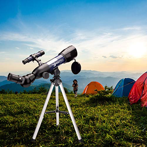 MOUTEC Real Scientific Telescope for Kids Astronomy Beginners to Explore Space, Dual-Purpose 50mm Travel Scope with Tabletop Tripod Moon Star Maps-Great Birthday & Holiday Educational Gift for Child - Thumbnail 6