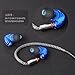 OKCSC Upgrade Earphone Cable 5N 4 Share Twist Weave Copper Plate Silver MMCX Jack Replacement Cord for SHURE SE215 SE315 UE900 (Cafe mic)