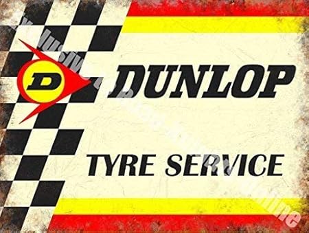 Cartel De Acero Para Pared Dunlop