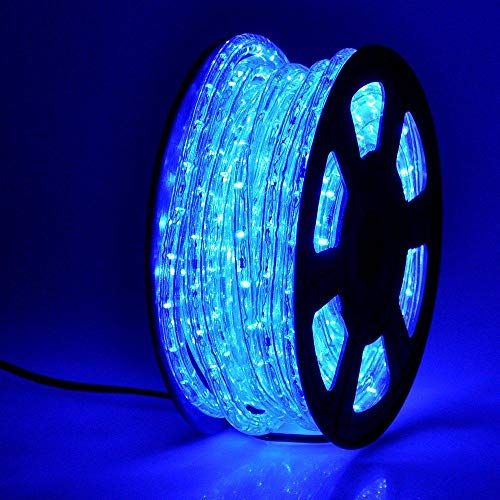 50ft 360 LED Waterproof Rope Lights,110V Connectable Indoor Outdoor