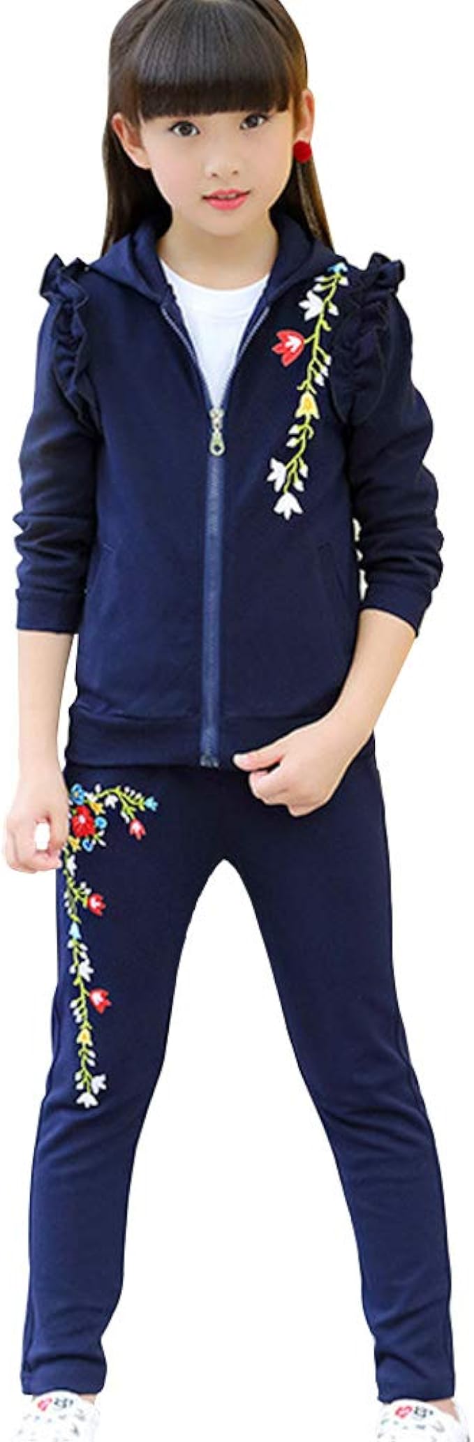 Generisch Mädchen Trainingsanzug - Baby Mädchen Kleidung Outfit Activewear Freizeit Sweatshirt + Sweathose Warme Bekleidungssets Jogginganzug 2tlg Tracksuit Kind Party Bekleidungsset