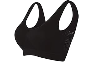 GENERIC Breathable Cool Liftup Air Bra,2024 New Upgrade Full Support Sports Bra Large Size Comfortable Mesh Lift Up Air Bra for Women
